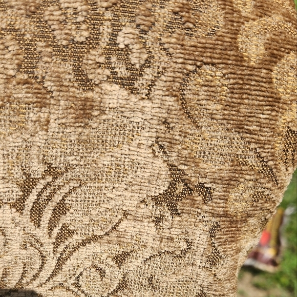 Womens Giancarlo Ferrari Vintage GOLD Jacket GYPSY Festival BOHO lined Zip - Picture 11 of 12